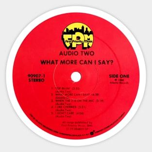 What More Can I Say? (1988) Sticker